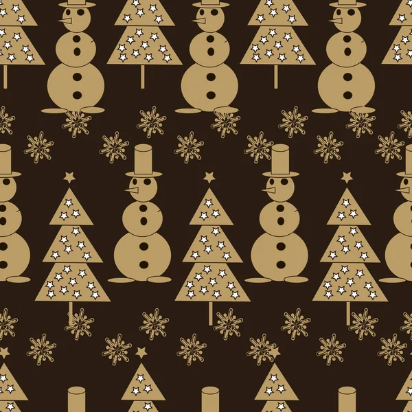 圣诞节日背景让您创建圣诞邀请 时尚纺织图案 节日装饰 剪贴簿 毛皮树 — 图库矢量图片