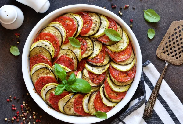 Ratatouille - a traditional vegetable dish of French cuisine. Ra