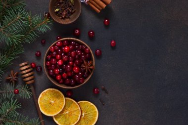 Xmas arka plan. Noel, kış pişirme kurabiyesi için Malzemeler