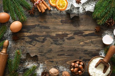 Noel malzemeleri yapmak için gerekli malzemeler. Yeni yılın yemek geçmişi..