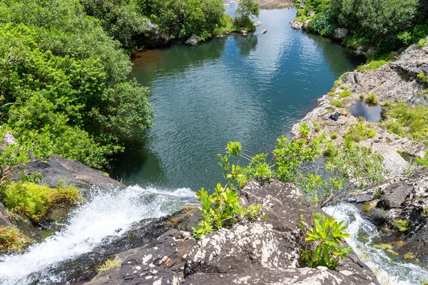 Vista Natural Isla Mauricio Siete Niveles Caídas — Foto de Stock