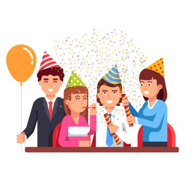 Kurumsal partide eğlenen iş adamları