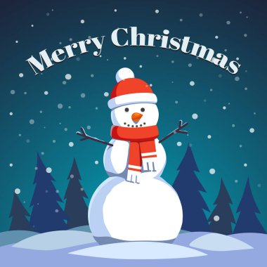 Gülümseyen üç top kardan adam karda duruyor