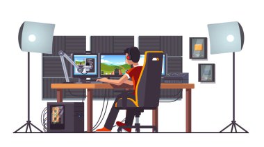Cyber sport pro gamer canlı yayın oyunu maç