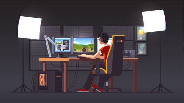 Cyber sport pro gamer canlı yayın oyunu maç