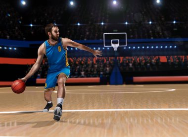 basketbolcu basketbol oyun üzerinde eylem