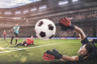 kaleci topu futbol maçı atlama