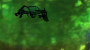 koyu mavi boya damla