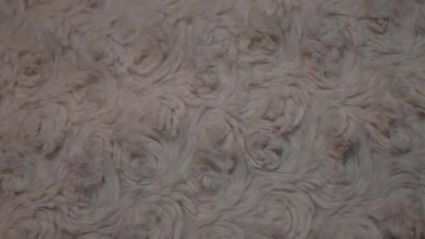 Fluffy white cloth — Stock Video