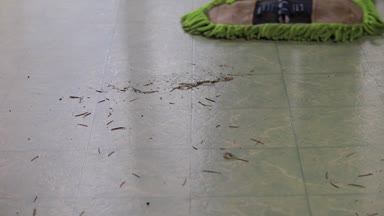 yeşil toz lenoleum kayma paspas