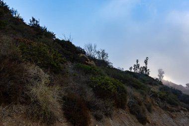 sis ile Los Angeles yamaç yürüyüş parkurları