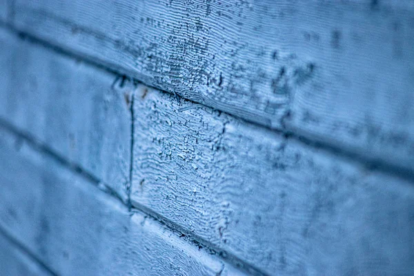 Tableros de madera pelados azules resistidos por la lluvia —  Fotos de Stock