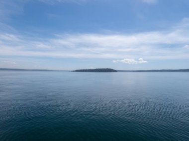Lake Timelapse Pasifik Kuzeybatı Washington Eyaleti Yukarıda Mount Rainier Karlı Dağ Zirvesi