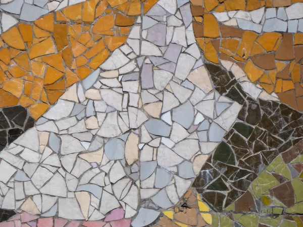Художня мозаїка в декількох кольорах і формах — стокове фото