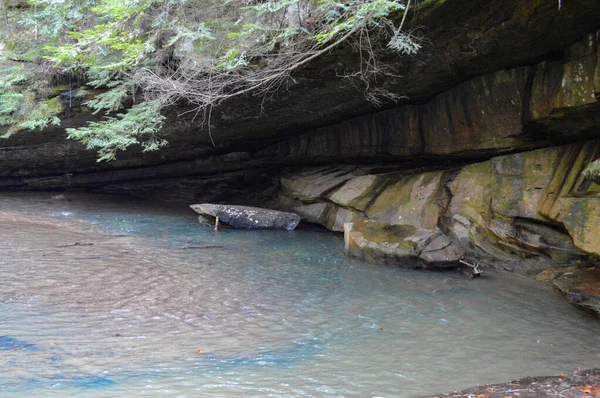 A rockface that has been eroded away slowly — 스톡 사진