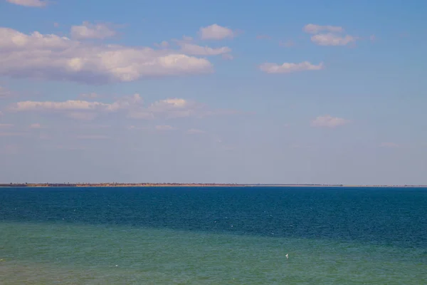 Pohled Azovské Moře Létě — Stock fotografie