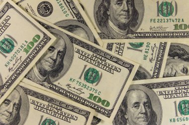 Yüz dolarlık banknotların arka planı