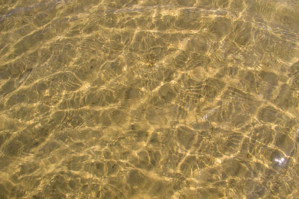 Textura Ondulação Água Mar Com Fundo Areia Para Fundo — Fotografia de Stock