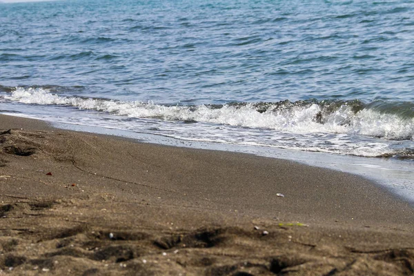 Siyah Manyetik Kum Plaj Karadeniz Ureki Gürcistan — Stok fotoğraf