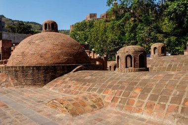 Tiflis, Gürcistan'ın Abanotubani bölgesinde kükürt banyoları