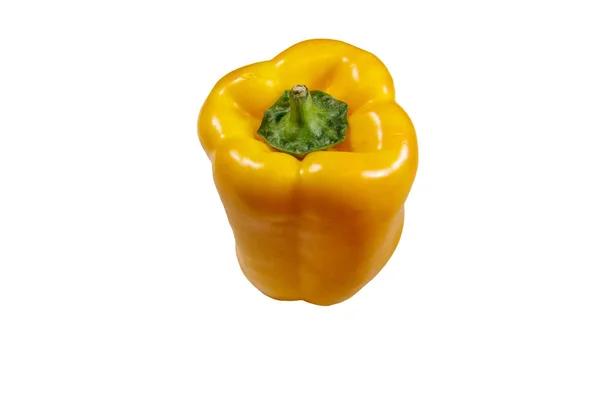 Whole Yellow Pepper Isolated White Background — Stock Photo, Image