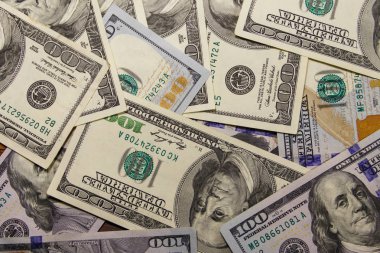 Yüz dolarlık banknotların arka planı