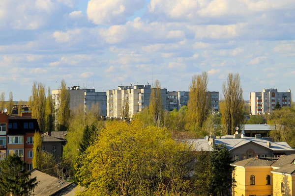 乌克兰Kremenchug市的空中景观 — 图库照片