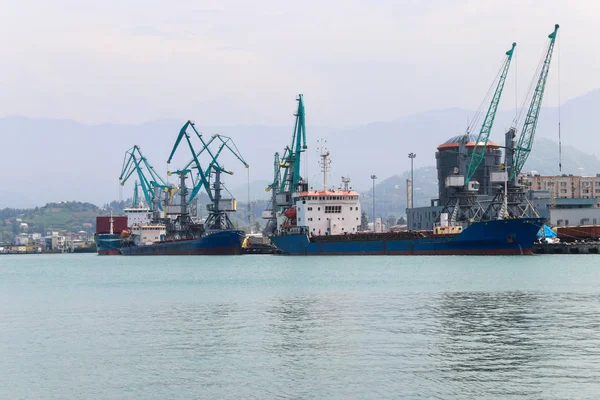 Nákladní Přístav Černém Moři Batumi Gruzie — Stock fotografie