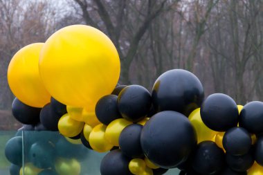 Sarı ve siyah balon