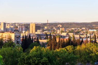 Gürcistan 'ın başkenti Tiflis şehri manzarası