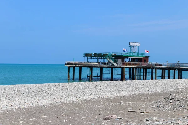 Pier Ufer Des Schwarzen Meeres Batumi Georgien — Stockfoto