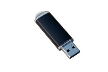 USB bellek sopa ya da flaş sürücü beyaz arka plan üzerinde izole