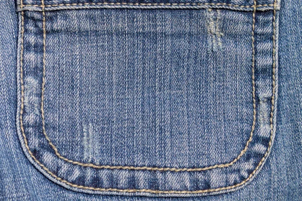 Jeans Textur Hintergrund Ein Teil Der Blue Jeans — Stockfoto