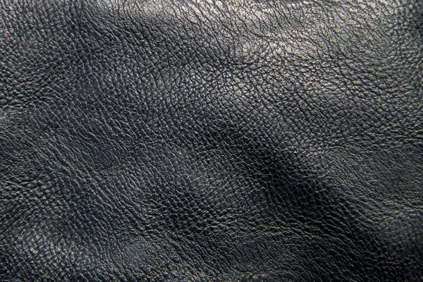 Textura Cuero Negro Para Fondo — Foto de Stock