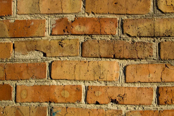 旧红砖墙的背景 — 图库照片