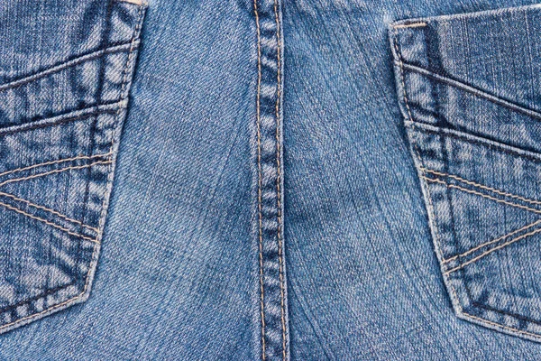 Jeans Texture Background Part Blue Jeans — Stock Photo, Image