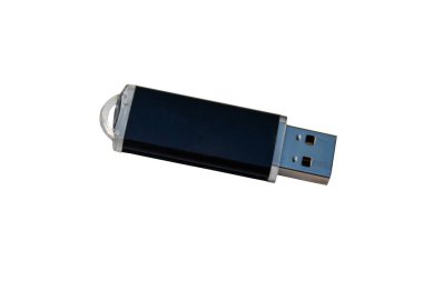 USB bellek sopa ya da flaş sürücü beyaz arka plan üzerinde izole