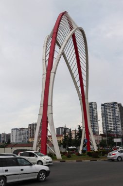Batumi, Georgia 'daki Bbuseridze Caddesi' ndeki Karadeniz Kapısı.