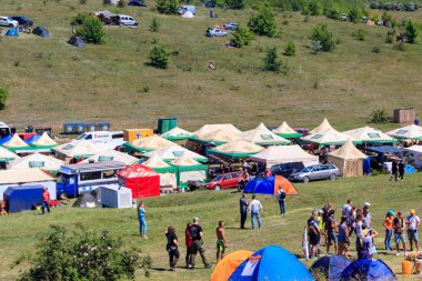 Açık serbest etno-rock festivali Kozak Fest manzarası