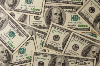 Yüz dolarlık banknotların arka planı
