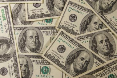 Yüz dolarlık banknotların arka planı