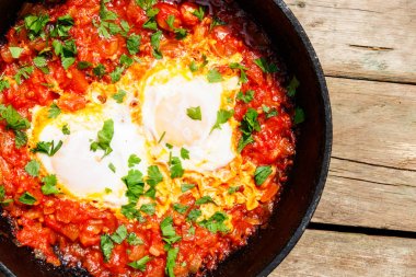 Ev yapımı kahvaltı shakshuka 