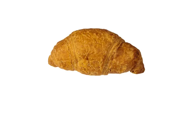 Friss croissant izolált fehér háttér — Stock Fotó