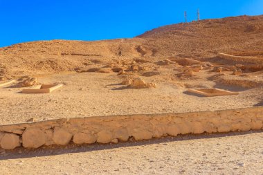 Mısır 'ın Lüksör kentindeki Nil Nehri' nin batı kıyısındaki krallar vadisinde