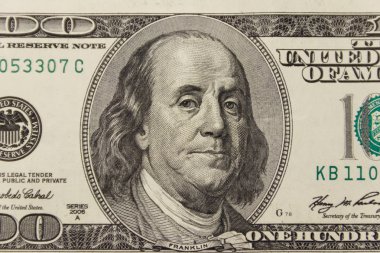 100 dolarlık makro çekim.