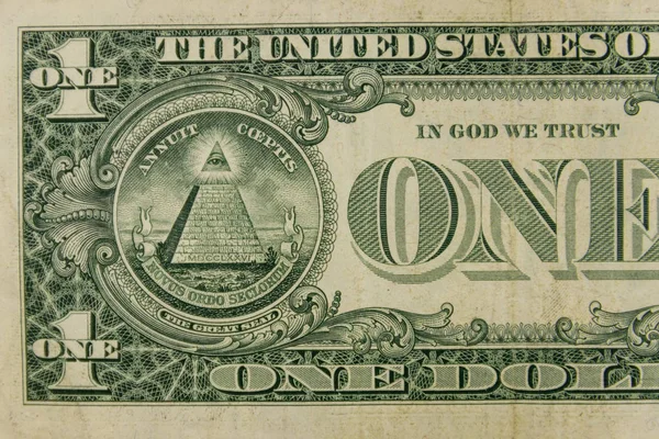 Bir dolarlık banknotun makro çekimi