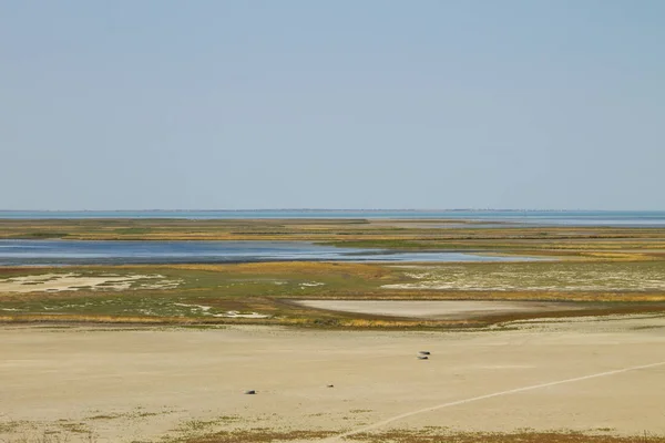 Vista sobre o lago Sivash, Ucrânia — Fotografia de Stock