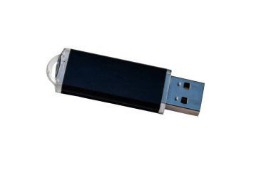 USB bellek sopa ya da flaş sürücü beyaz arka plan üzerinde izole