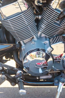 Motorun motor bloğuna yakın çekim