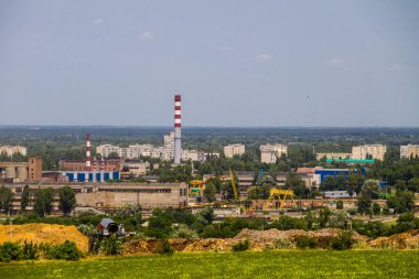 Kremenchug city, Ukrayna sanayi bölgesinde görüntüleyin